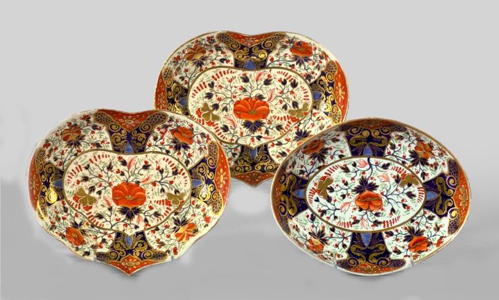 Trio of Crown Derby "Old Imari"