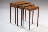Trio of Edwardian Marquetry-In