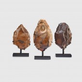 TRIO OF FLINT AXES
EGYPT, PALE