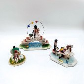 TRIO OF ITALIAN ZAMPIVA CLAY F
