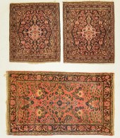 TRIO OF SAROUK RUGS, VARIOUS S