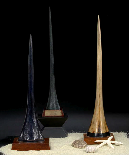 Trio of Specimen Sailfish Bills, 