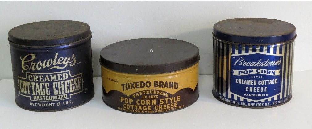 TRIO OF VINTAGE COTTAGE CHEESE