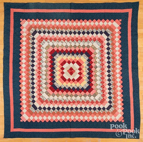 TRIP AROUND THE WORLD QUILT, LATE