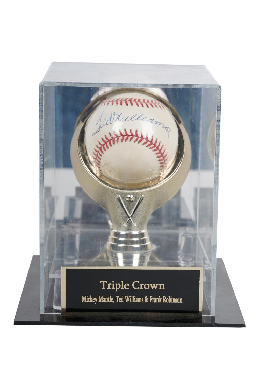 TRIPLE CROWN SIGNED BASEBALLwith