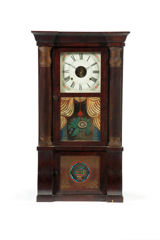 TRIPLE-DECKER SHELF CLOCK.  Seth