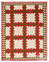 TRIPLE IRISH CHAIN CRIB QUILT,
