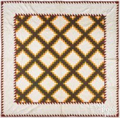 TRIPLE IRISH CHAIN QUILT, 19TH