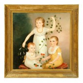 TRIPLE PORTRAIT OF CHILDREN (A
