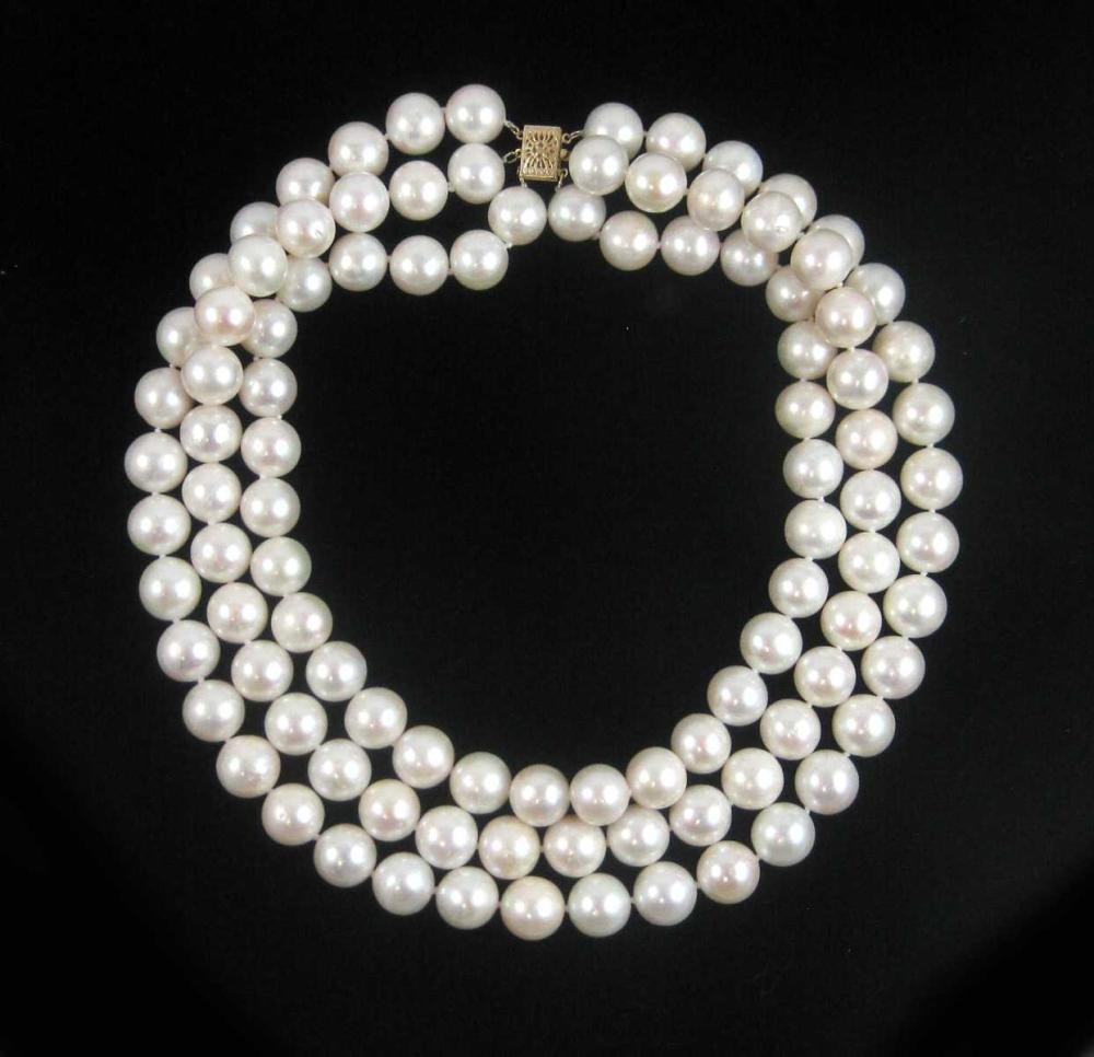 TRIPLE STRAND SOUTH SEA PEARL