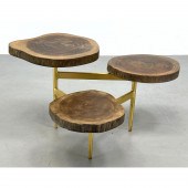 Triple Tier Natural Wood Slab