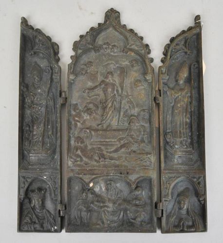 TRIPTYCH BRONZE GOTHIC DESIGN