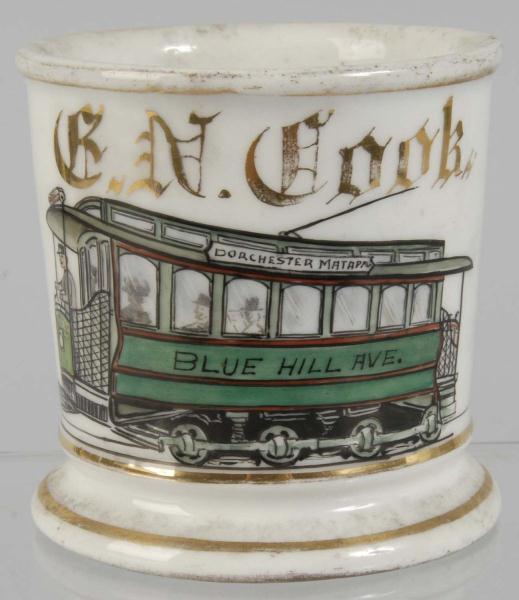 Trolley Car Shaving Mug. 
