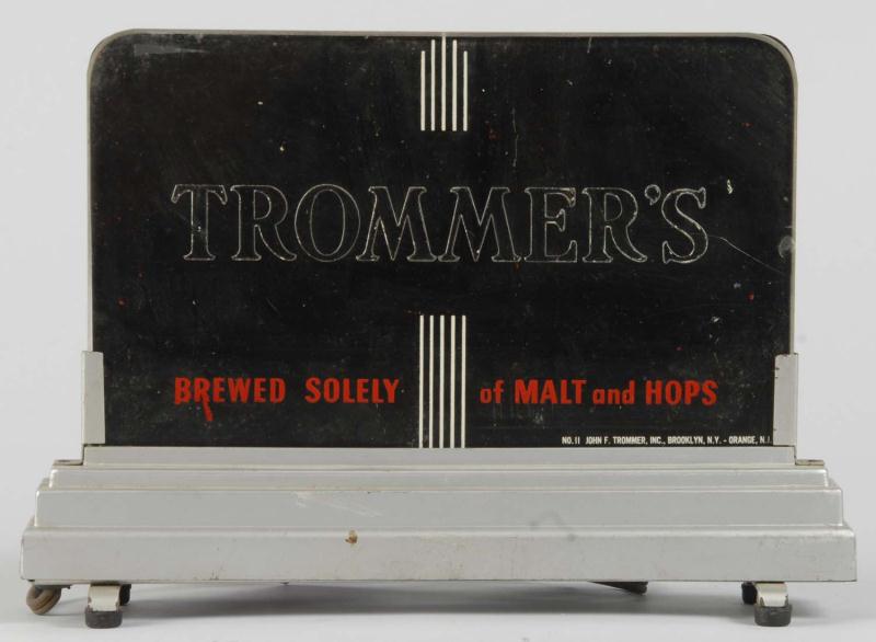 Trommer's Malt Beers Light-Up Sign.