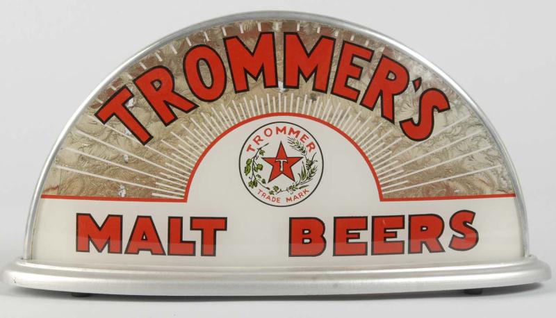 Trommer's Malt Beers Light-Up Sign.