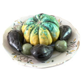 TROMPE L'OEIL FAIENCE PLATE, M