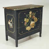 TROMPE L'OEIL PAINTED CHEST OF