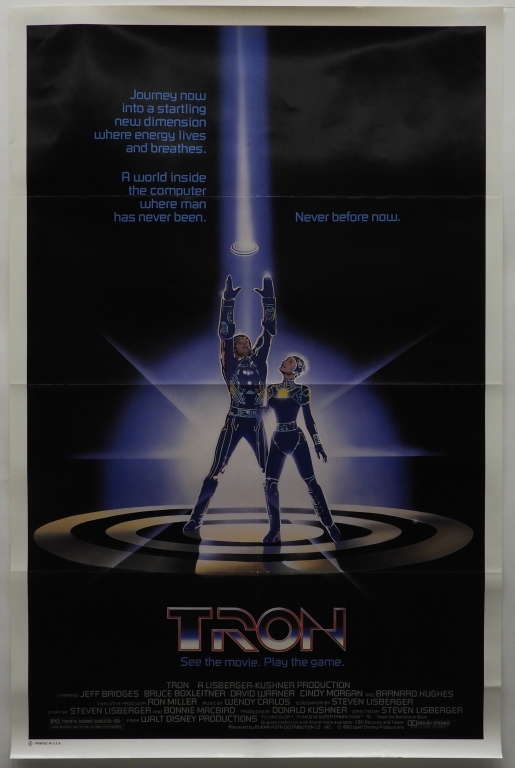TRON 1982 DISNEY ONE SHEET MOVIE