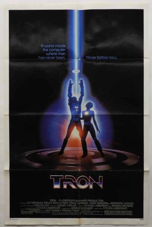 TRON 1982 ONE SHEET DISNEY MOVIE