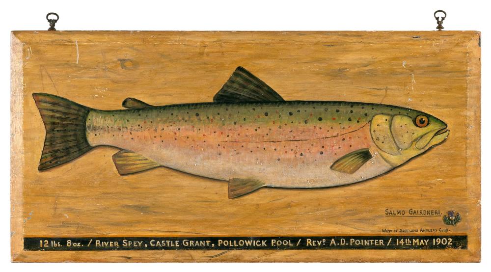TROPHY SALMON COMMEMORATIVE SIGN