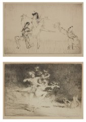 TROY KINNEY, DANCERS, TWO ETCH