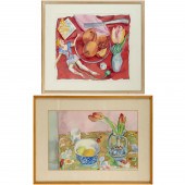 TRUDI FRANK, (2) WATERCOLORS T