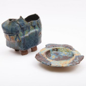 TRUDI KEARL: FOOTED DISH AND V