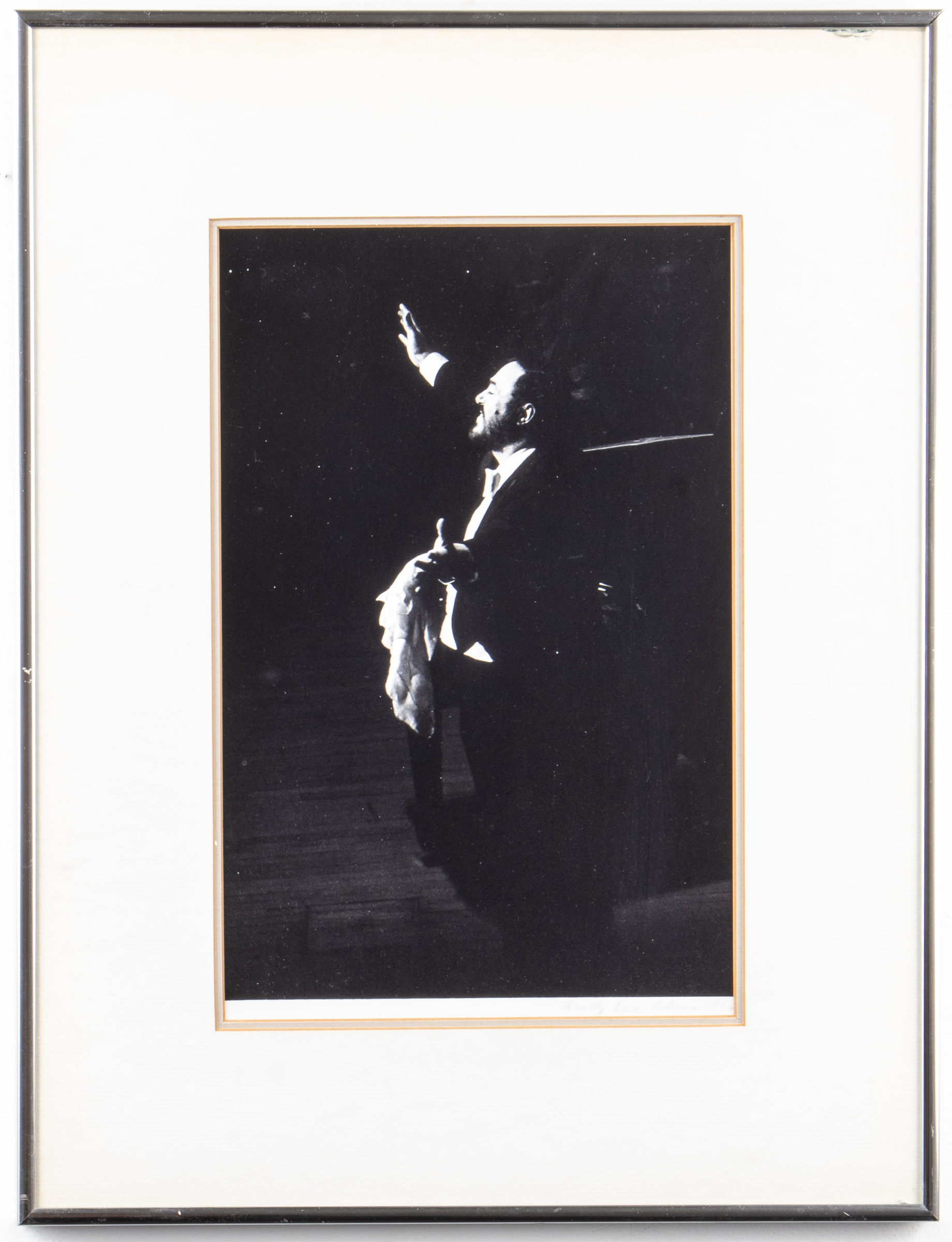 TRUDY COHEN B&W PHOTO OF LUCIANO