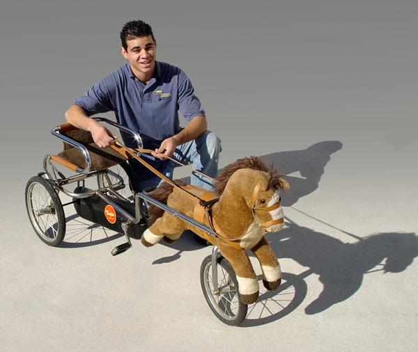TRUPA CHILDS PEDAL CART WITH HORSE:
