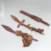TUAREG PEOPLES, (3) SWORDS IN