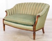 TUCKED BACK SETTEE CIRCA 1900S