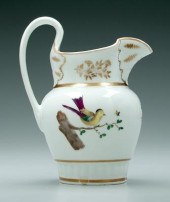 Tucker porcelain pitcher, hand