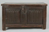 TUDOR 16TH C. LINENFOLD COFFER