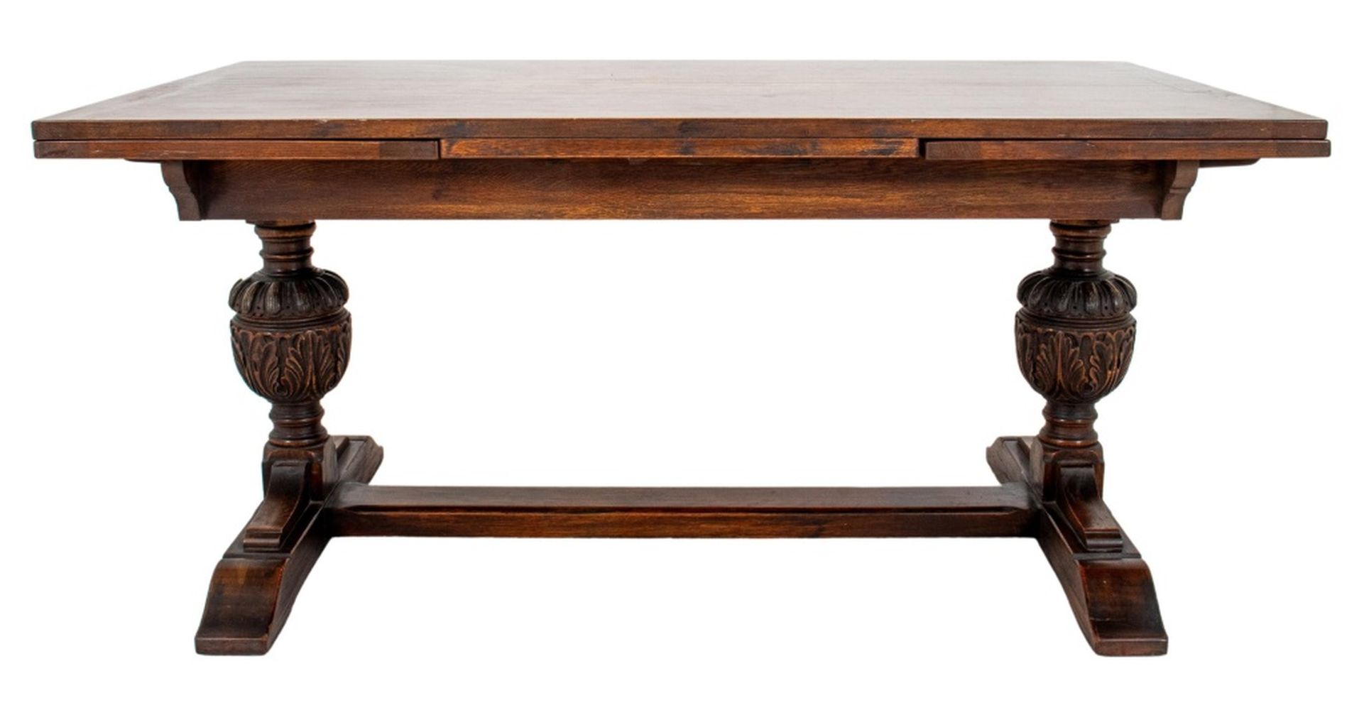 TUDOR REVIVAL OAK DINING TABLE