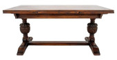 TUDOR REVIVAL OAK DINING TABLE