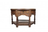 TUDOR STYLE CARVED OAK GATE-LE