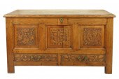 TUDOR STYLE OAK CHESTthe hinge