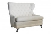 TUFTED BOUCLE LOVESEATTufted B