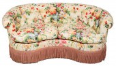 TUFTED FLORAL UPHOLSTERED ROUN