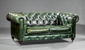 TUFTED LEATHER CHESTERFIELD SO