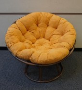 TUFTED UPHOLSTERED FAUX RATTAN
