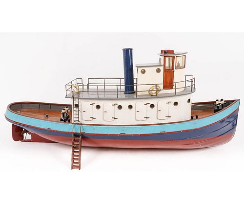 TUG BOAT RADIO MODELLarge wood,