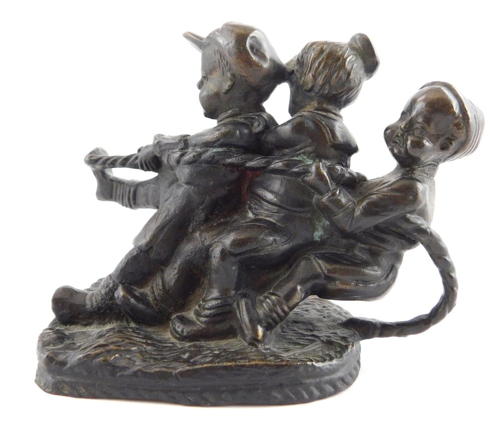 "TUG OF WAR" CAST METAL