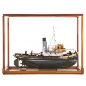 TUGBOAT MODEL WITH DISPLAY CAS