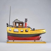 TUGBOAT MODELA folk art model