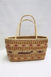 TULALIP INDIAN HANDLED BASKET