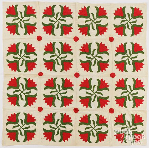 TULIP APPLIQUé QUILT