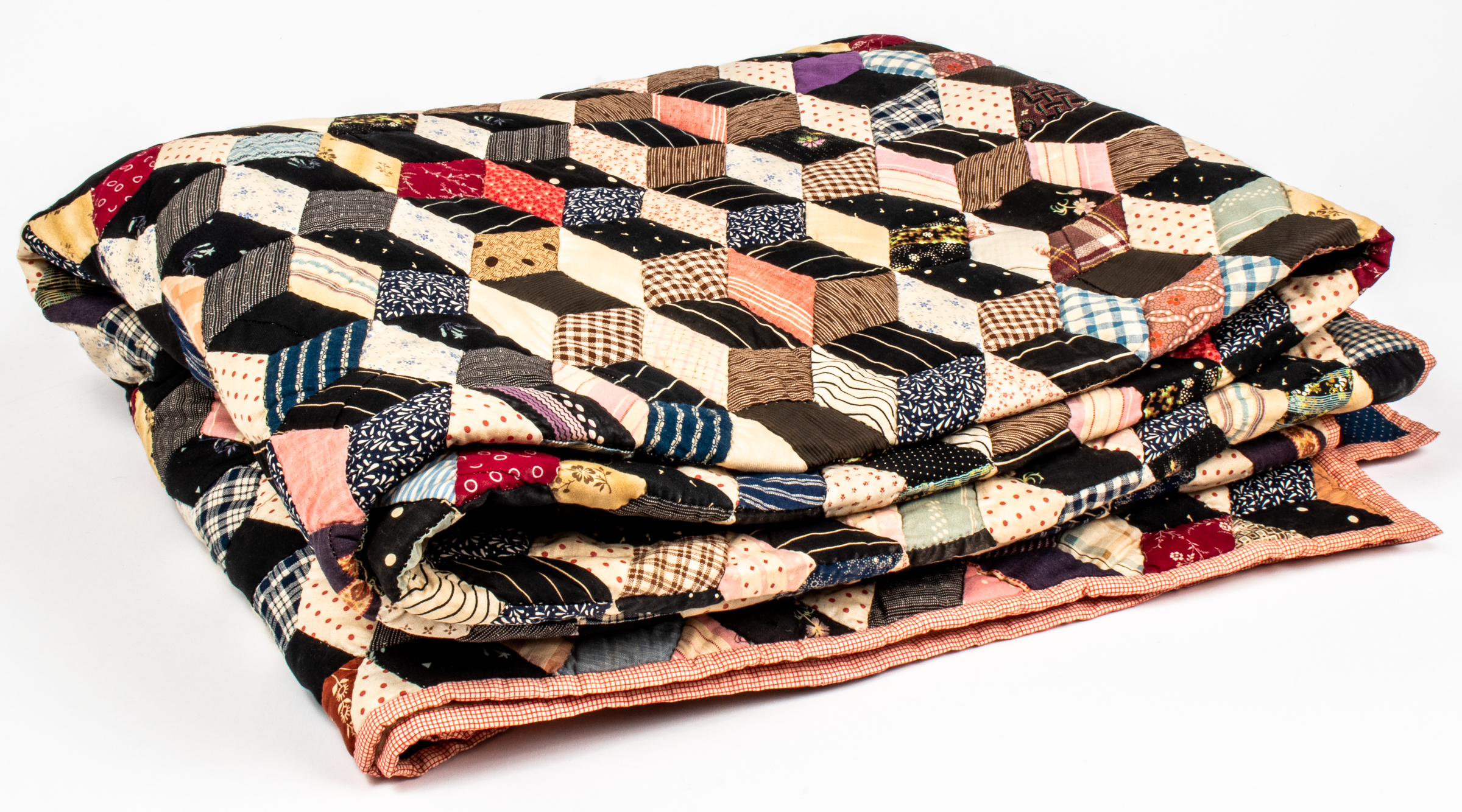 TUMBLING BLOCK PATTERN PATCHWORK