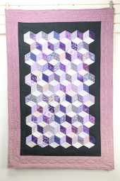 TUMBLING BLOCKS QUILT, BY BETT