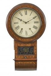 TUNBRIDGE MAHOGANY WALL CLOCK,
